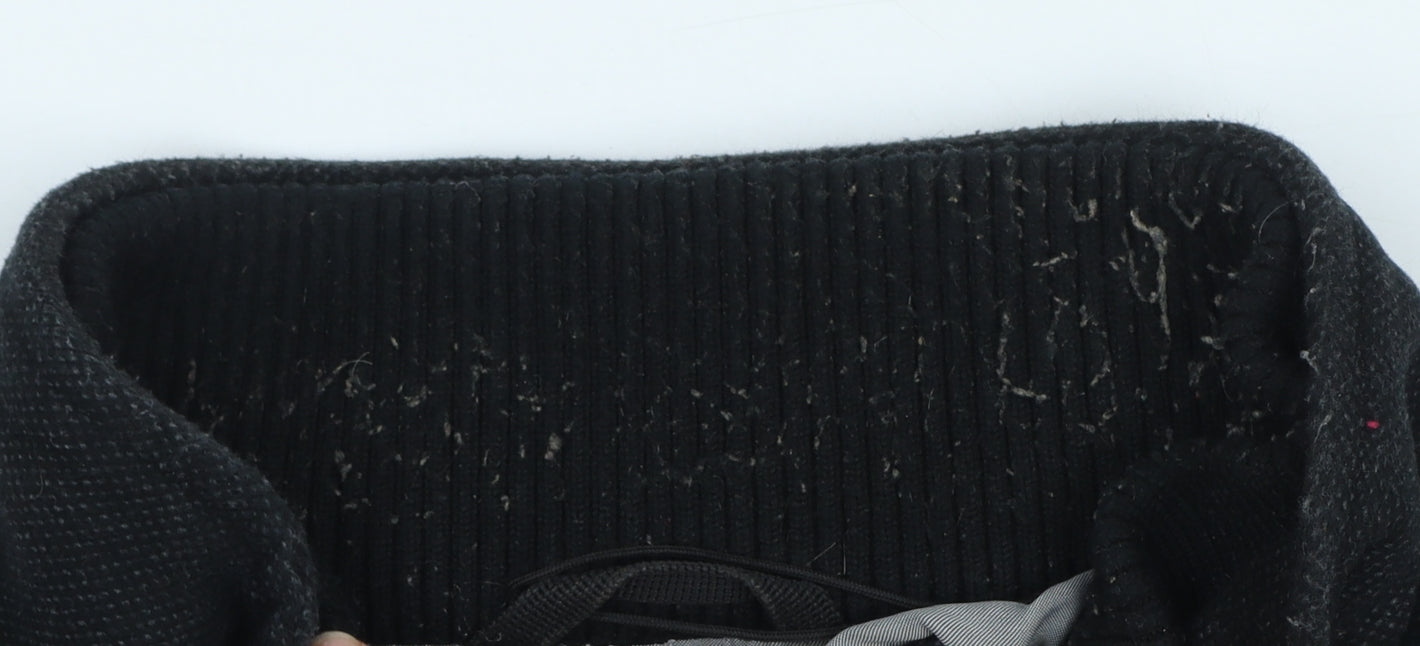 Marks and Spencer Men's Black L Military Jacket Cotton Blend