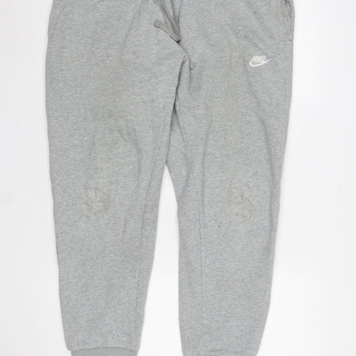 Nike Women's Grey XL Jogger Sweatpants with Logo and Drawstring
