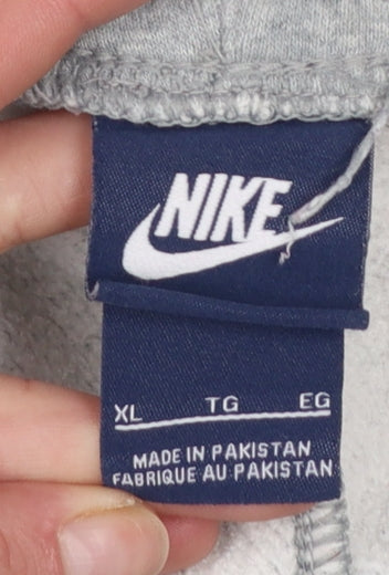 Nike Women's Grey XL Jogger Sweatpants with Logo and Drawstring