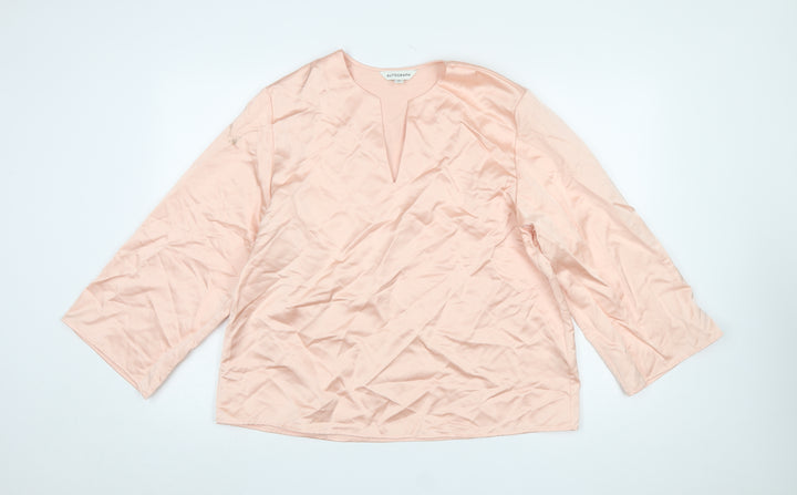 Marks and Spencer Autograph Women Pink Lyocell Blend Tunic Blouse Size 10