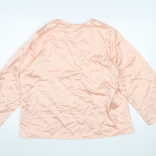 Marks and Spencer Autograph Women Pink Lyocell Blend Tunic Blouse Size 10