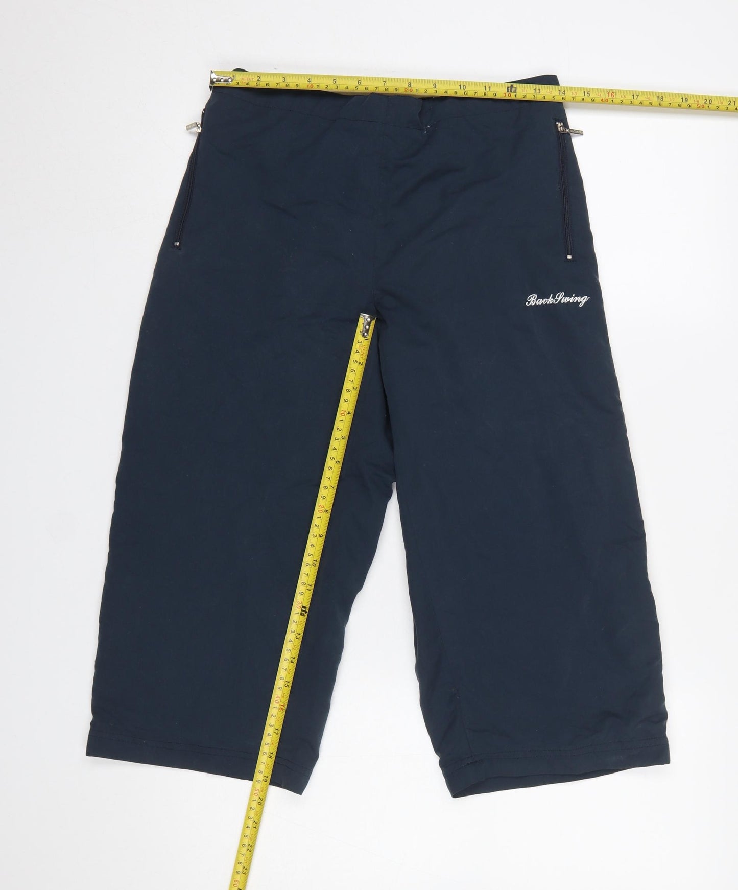 Backswing Womens Blue Size 12 Bermuda Sports Shorts