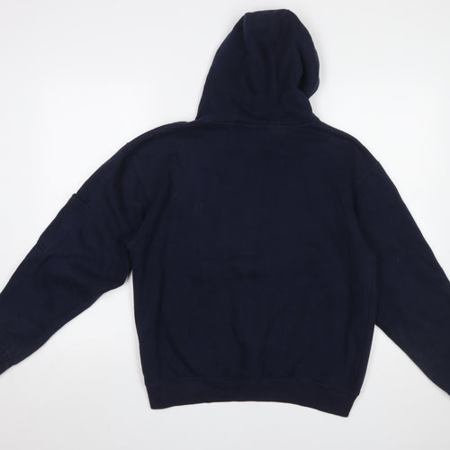 S.O.L.L. Womens Navy London England Hoodie XS Pullover Fleece