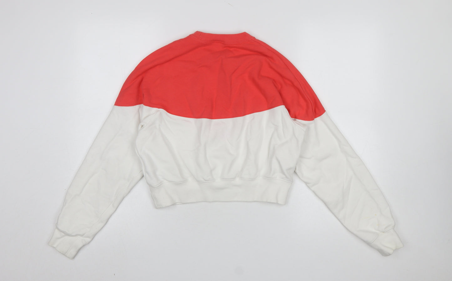 Nike Women's Red & White Crew Neck Pullover Sweatshirt Size S