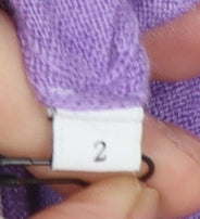 Sandro Women Purple V-Neck Wool Jumper Size 10