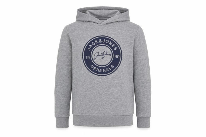 Jack & Jones Boys Grey Hooded Pullover Sweatshirt Size 152cm