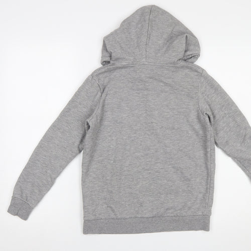 Jack & Jones Boys Grey Hooded Pullover Sweatshirt Size 152cm