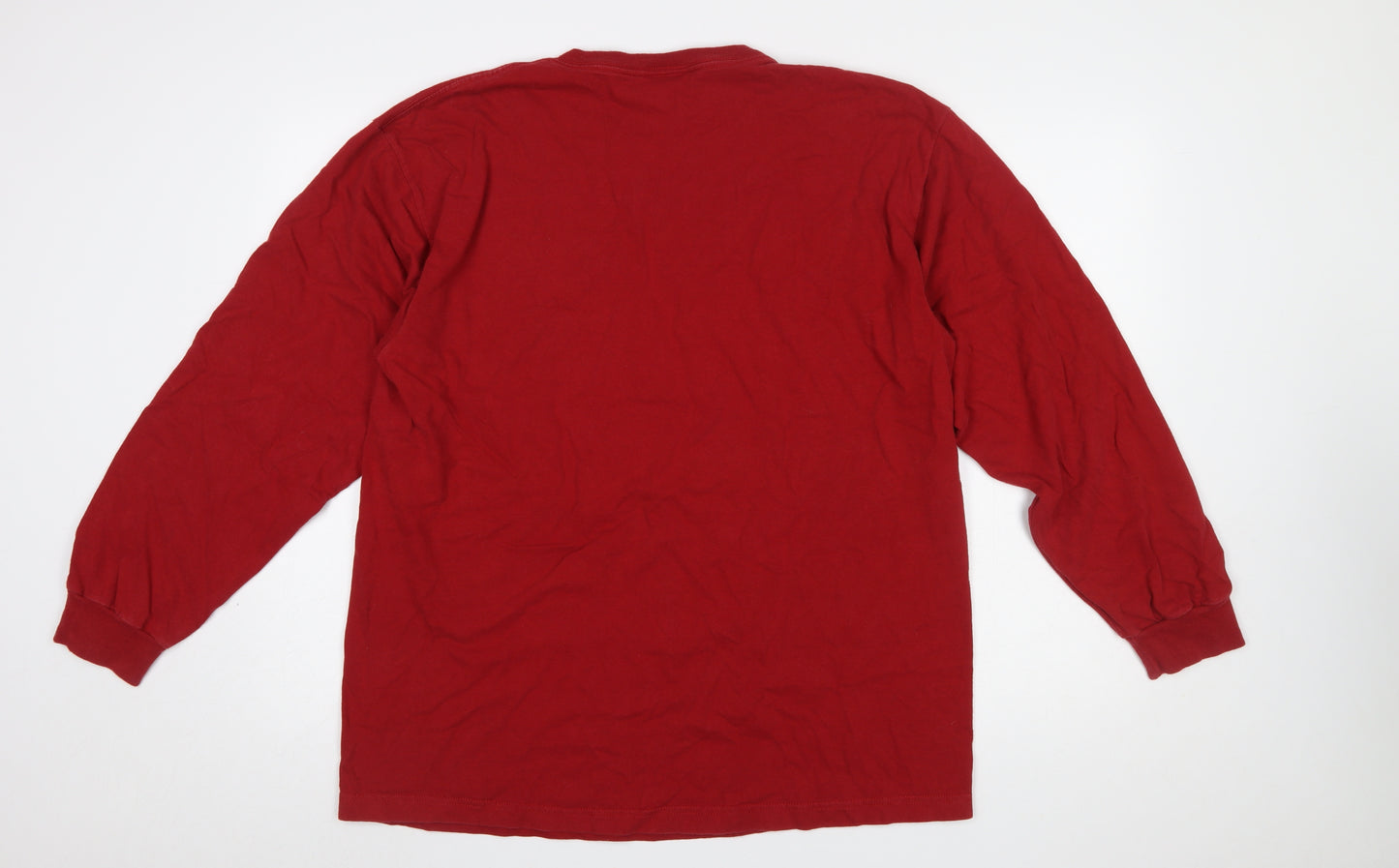 Tommy Hilfiger Men Red L Graphic Long Sleeve Cotton Pyjama Top