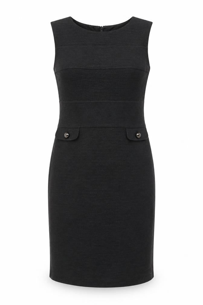 Marks and Spencer Womens Grey Sheath Knee Length Dress Size 14