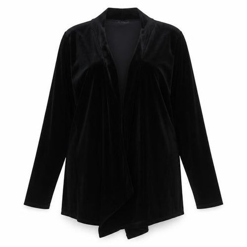 Marks and Spencer Women Black Velvet Wrap Blouse UK 20