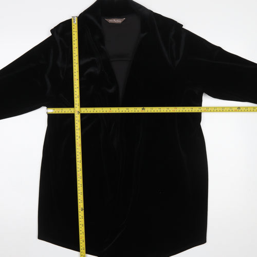Marks and Spencer Women Black Velvet Wrap Blouse UK 20