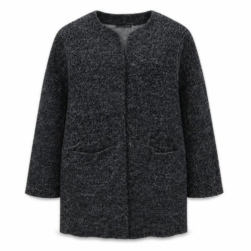 Zara Women Grey Long Sleeve Knit Open Cardigan Size 12