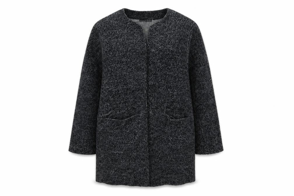 Zara Women Grey Long Sleeve Knit Open Cardigan Size 12