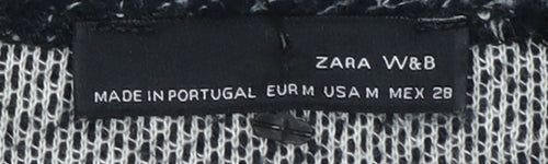 Zara Women Grey Long Sleeve Knit Open Cardigan Size 12