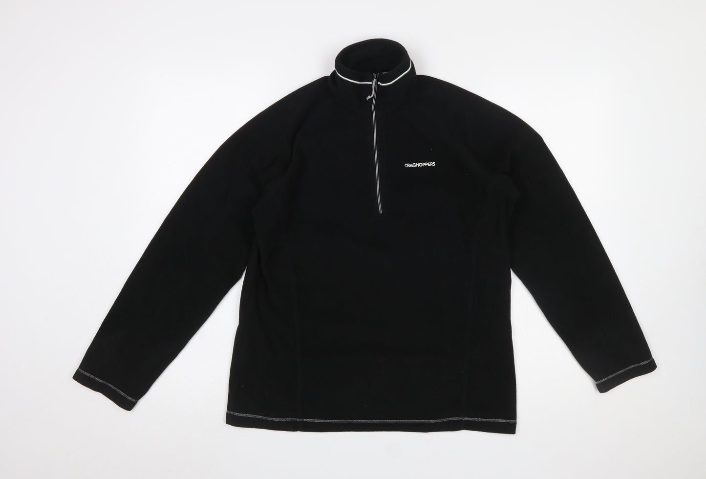 Craghoppers Women’s Black Fleece 1/2 Zip Pullover Sweatshirt UK 12