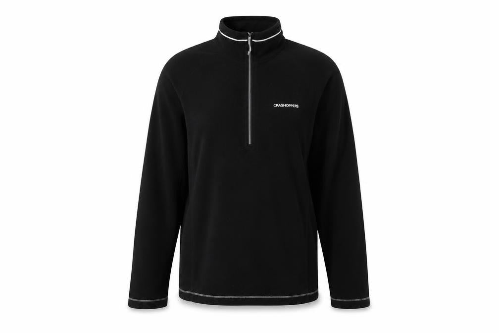 Craghoppers Women’s Black Fleece 1/2 Zip Pullover Sweatshirt UK 12