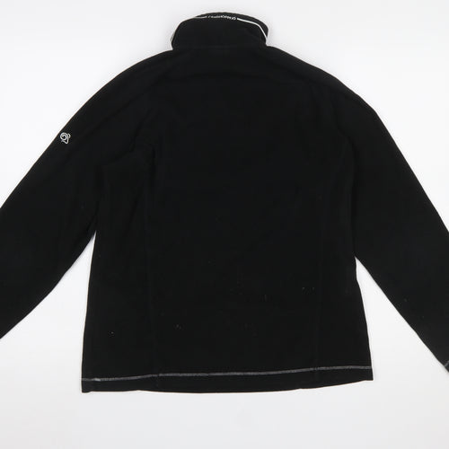 Craghoppers Women’s Black Fleece 1/2 Zip Pullover Sweatshirt UK 12