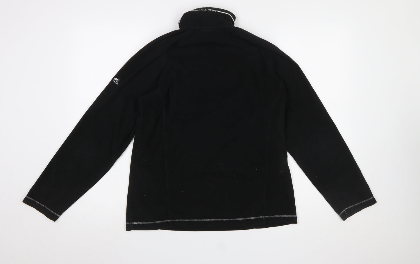 Craghoppers Women’s Black Fleece 1/2 Zip Pullover Sweatshirt UK 12