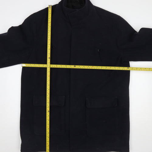 Tokyo Laundry Men's Black XL Polyester Lined Overcoat