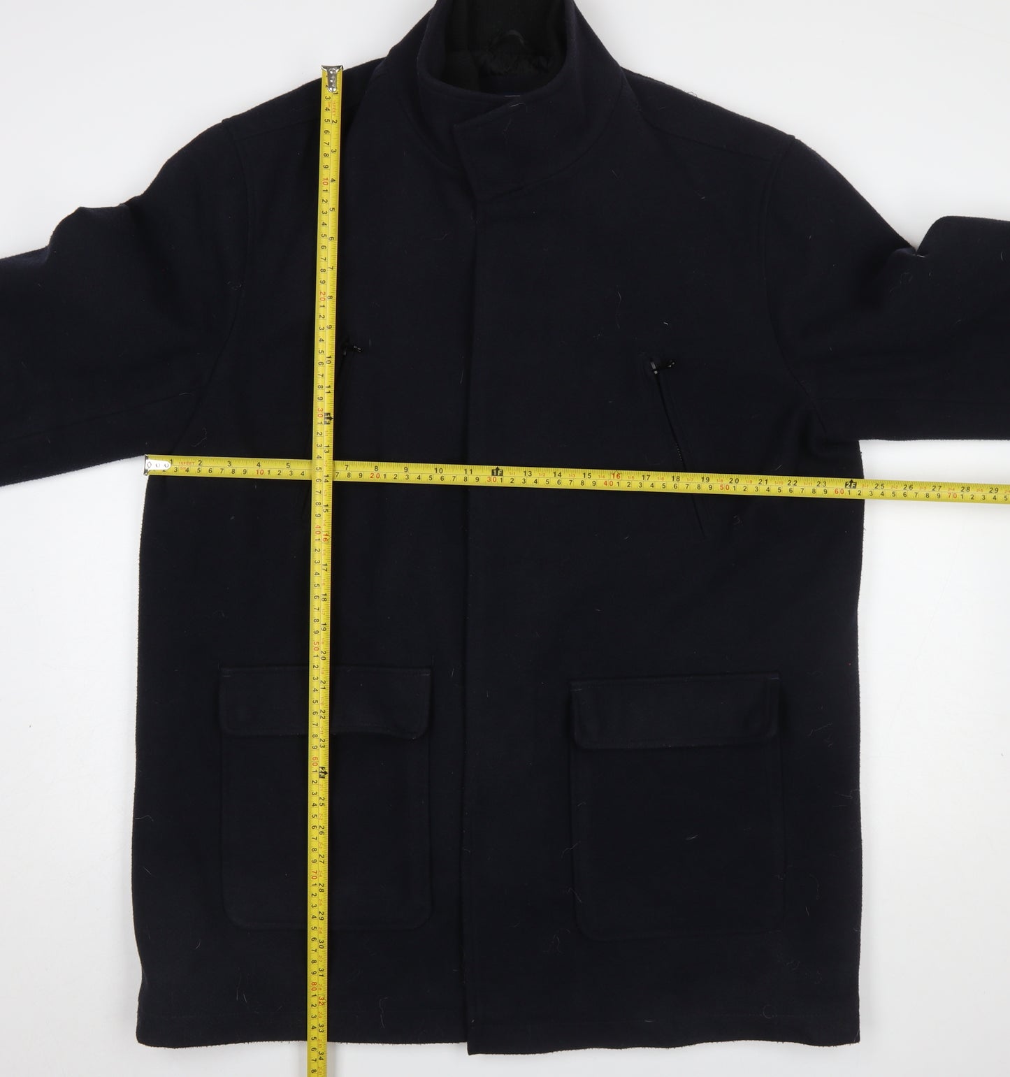 Tokyo Laundry Men's Black XL Polyester Lined Overcoat