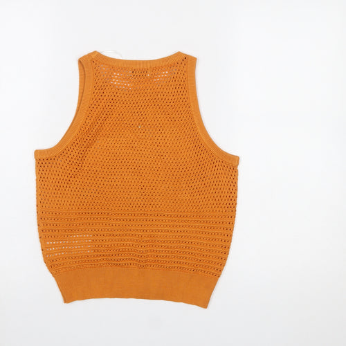 Jacqueline de Yong Women’s Orange Knit Tank Top XS