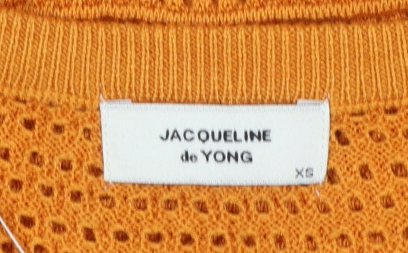 Jacqueline de Yong Women’s Orange Knit Tank Top XS