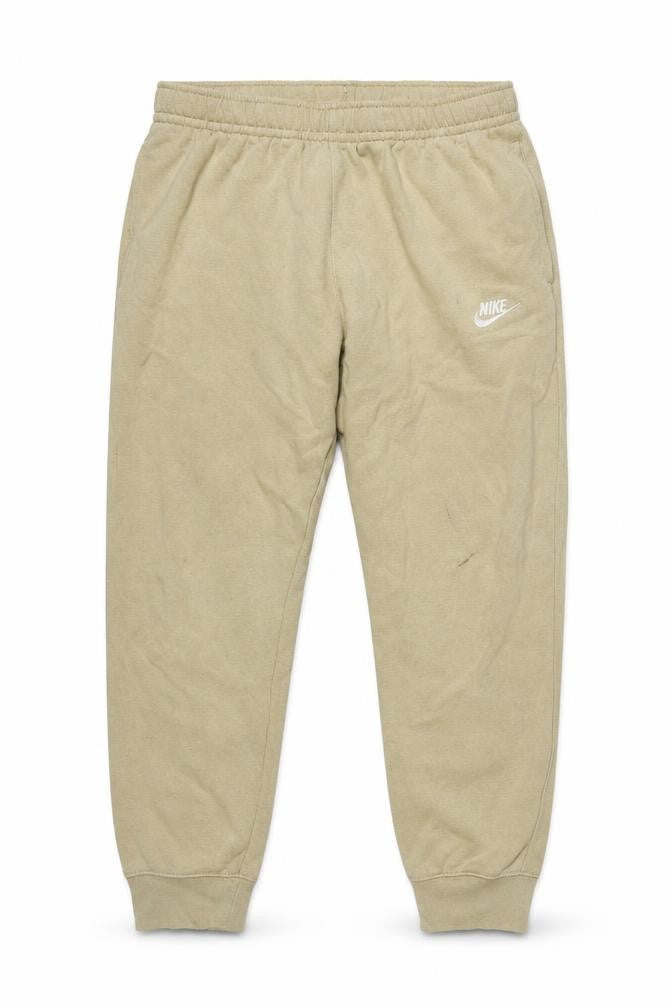 Nike Men's Beige Jogger Trousers S Regular Fit Elastic Waist