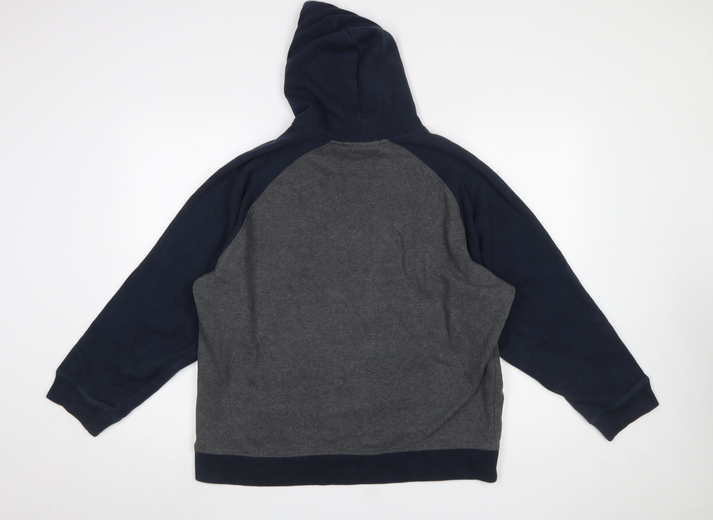 vanVaan Women’s Grey & Navy Pullover Hoodie XL Relaxed Fit Casual
