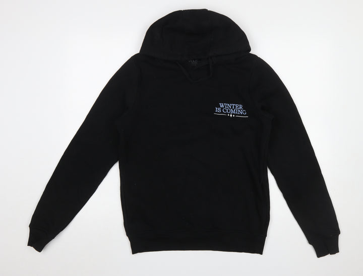 Game of Thrones Men’s Black Hoodie S Pullover Night King Graphic