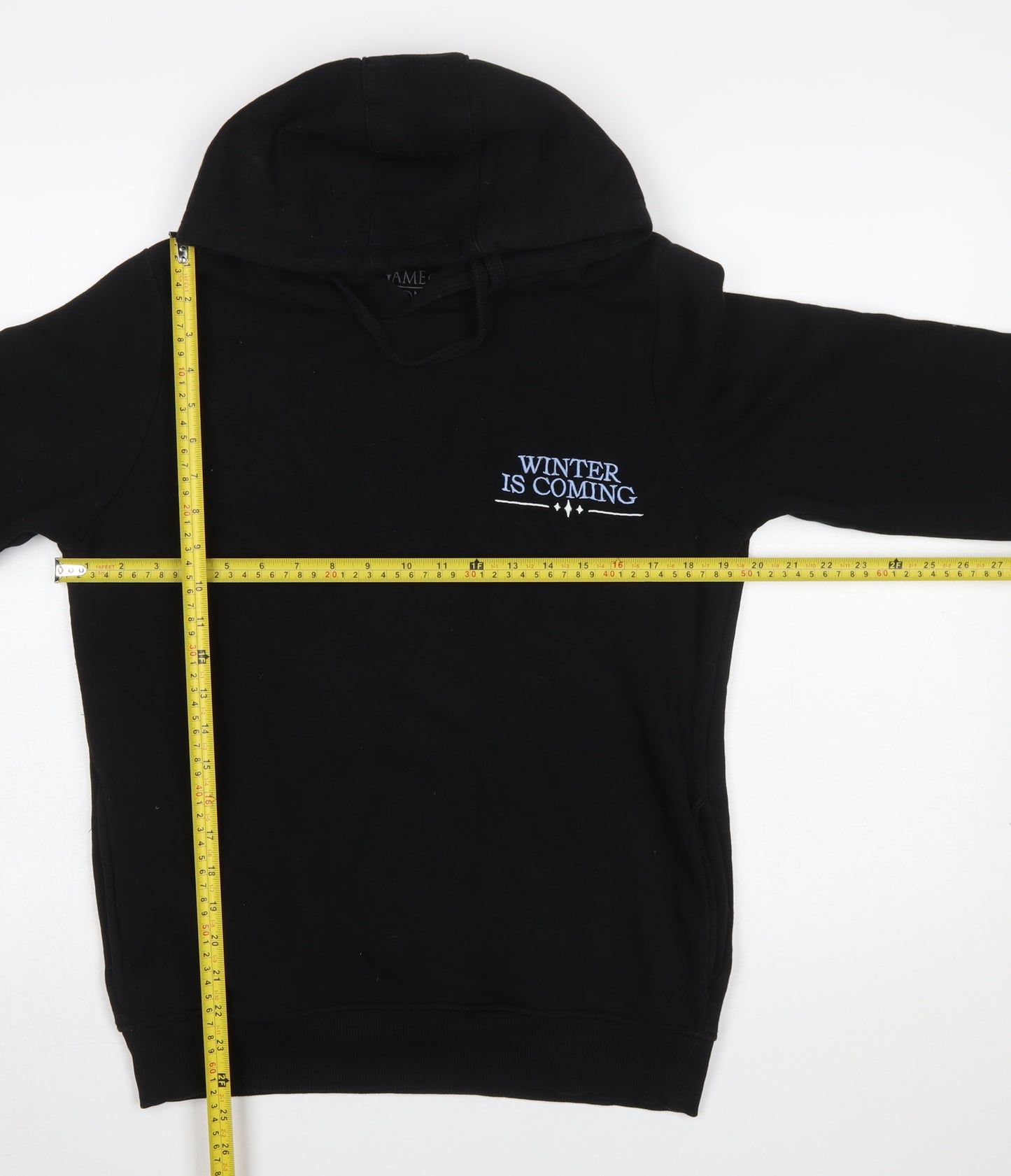 Game of Thrones Men’s Black Hoodie S Pullover Night King Graphic