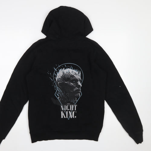 Game of Thrones Men’s Black Hoodie S Pullover Night King Graphic