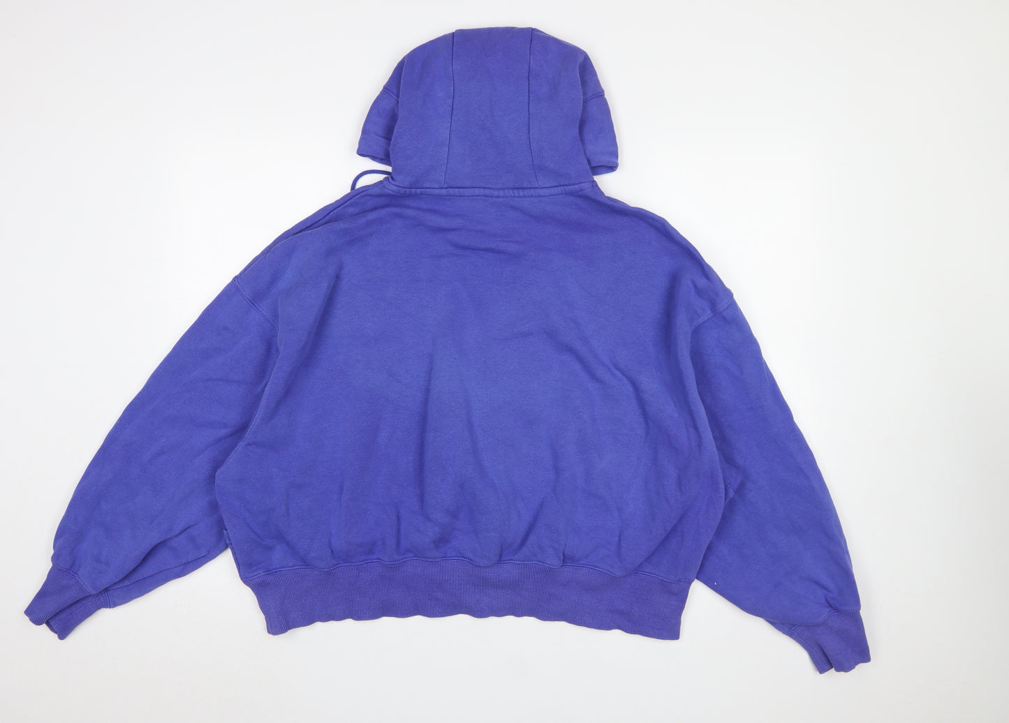 Nike Women's Purple Pullover Hoodie Small Relaxed Fit Cotton Blend