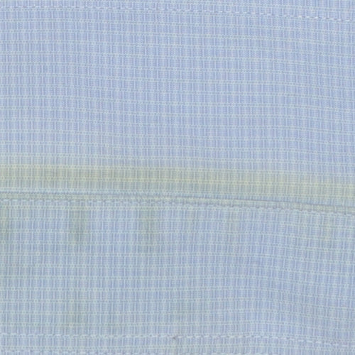 Van Heusen Men's Blue Cotton Blend Long Sleeve Classic Button-Up Shirt Size 16