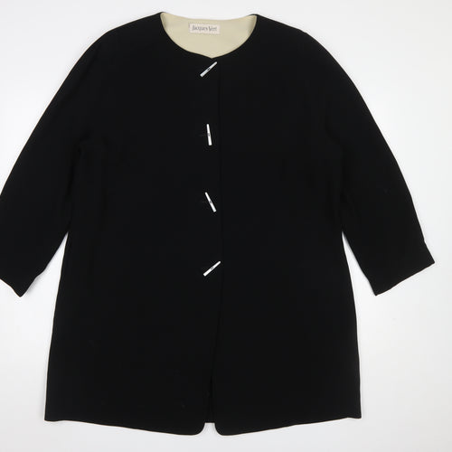 Jacques Vert Women's Black Size 20 Classic Mid-Length Blazer