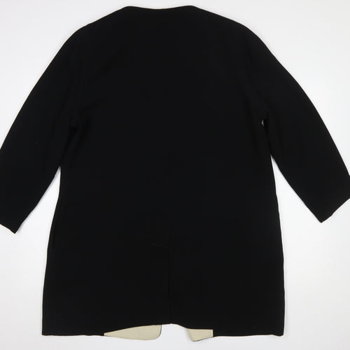 Jacques Vert Women's Black Size 20 Classic Mid-Length Blazer