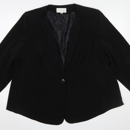 Portrait Women's Black Size 26 Classic Single-Breasted Blazer
