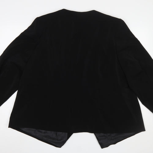 Portrait Women's Black Size 26 Classic Single-Breasted Blazer