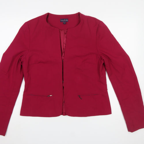 Long Tall Sally Women's Red Size 12 Tailored Lined Blazer Jacket