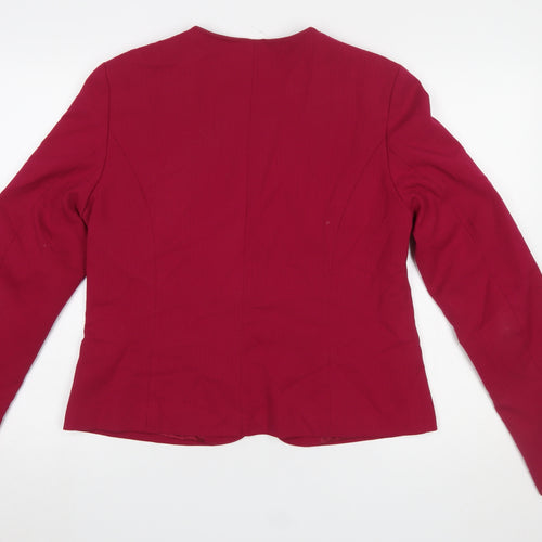 Long Tall Sally Women's Red Size 12 Tailored Lined Blazer Jacket
