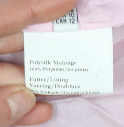 Marcona Women’s Pink Polyester Blazer Jacket Size 14 Classic Tailored