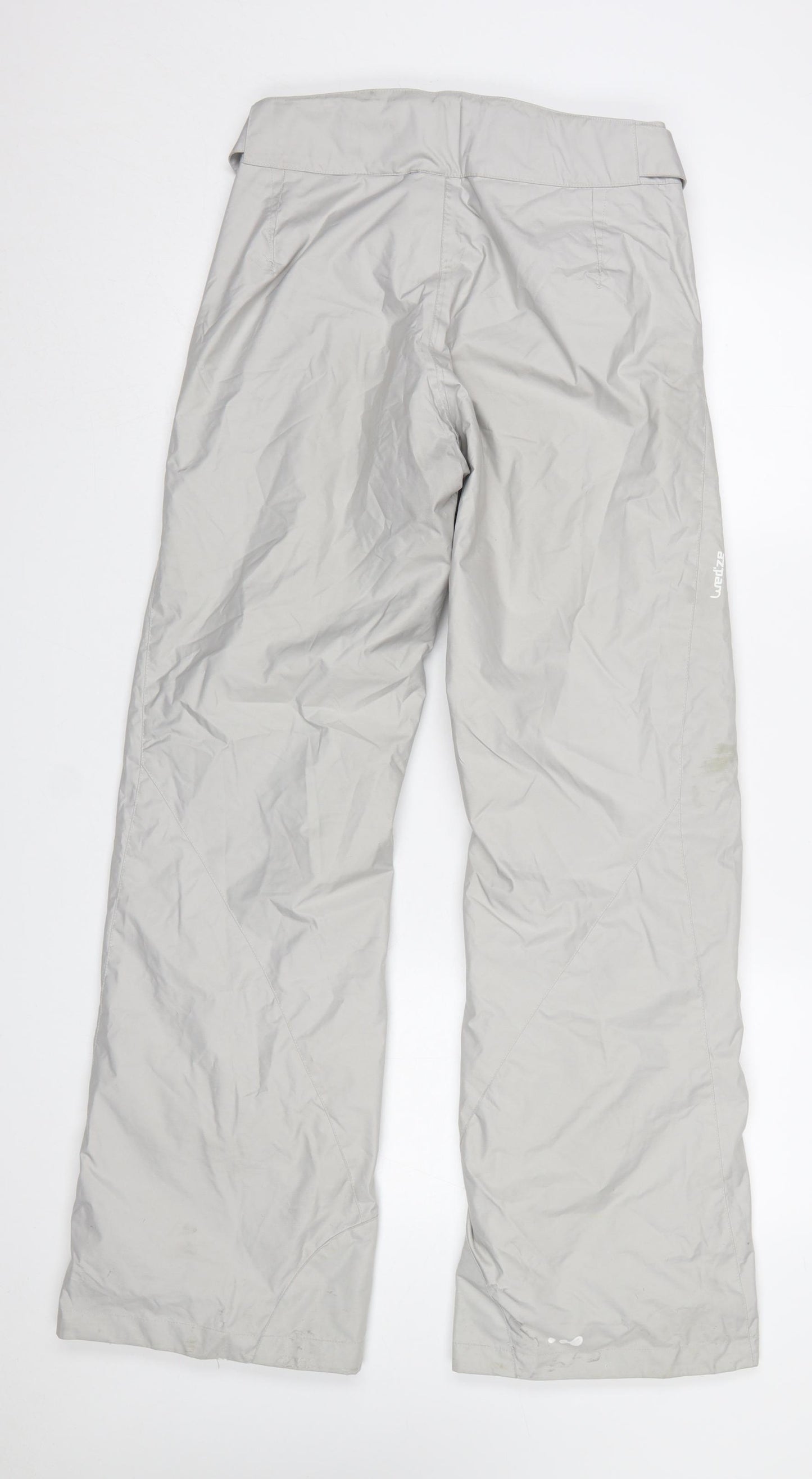 Decathlon Women’s Grey Snow Pants Size 10 Waterproof Lined Trousers