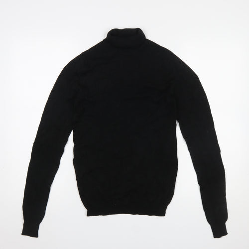 Collusion Womens Black Roll Neck Acrylic Knit Jumper XS