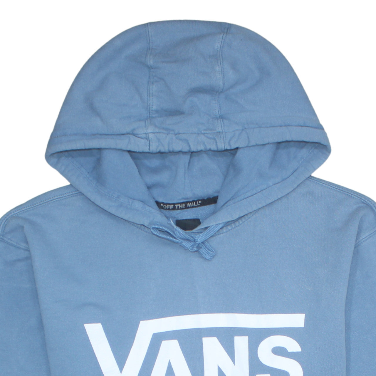Vans Men Blue Pullover Hoodie Medium Graphic Fleece Sweatshirt