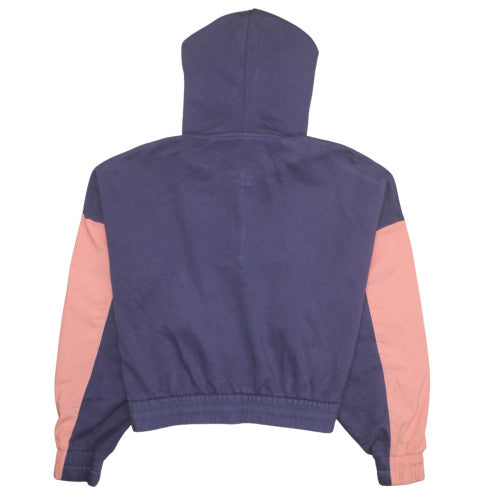 Nike Women's Purple & Pink 1/2 Zip Hooded Sweatshirt XL Cotton Blend
