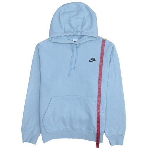Nike Womens Blue Pullover Hoodie L Regular Fit Casual Fleece