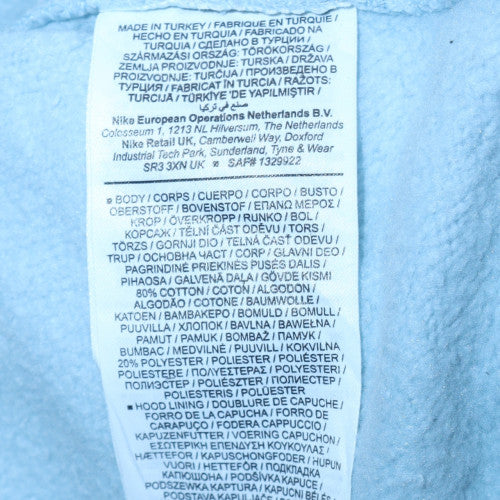 Nike Womens Blue Pullover Hoodie L Regular Fit Casual Fleece