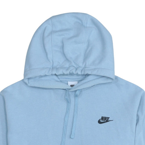 Nike Womens Blue Pullover Hoodie L Regular Fit Casual Fleece