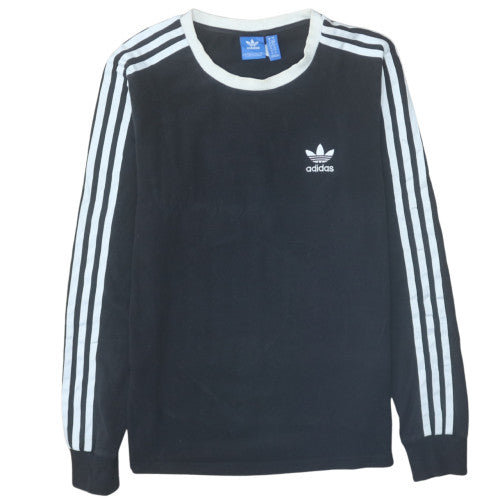 Adidas Womens Black Long Sleeve Crew Neck Jersey Top Size 10