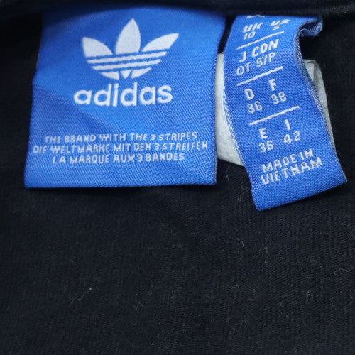 Adidas Womens Black Long Sleeve Crew Neck Jersey Top Size 10