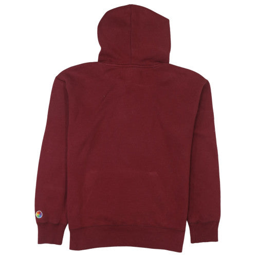 Hollister Men's Red Pullover Hoodie Small Cotton Blend Fleece